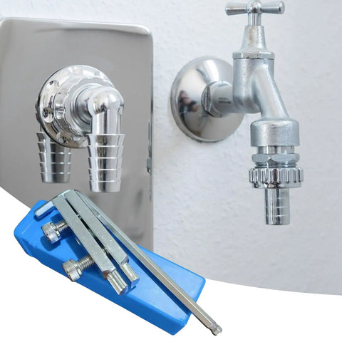 Top Notch Broken Pipe Extractor Tool For Rusted Fasteners, Damaged Screw Remover And Stripped Bolt Kit Perfect For Faucet Fixing And Water Pipe Thread Repair Hand Tool Set Super Easy Out Solution For Pros, alloy steel, blue handle