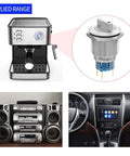 Beefy 22mm Rotary Selector Switch applied range in coffee machine, car dashboard, and stereo system