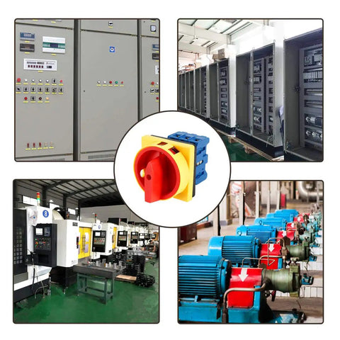 2 Position Changeover Rotary Switch SYW30 25A 660V With 6 Terminals in electrical panels and motor control setups