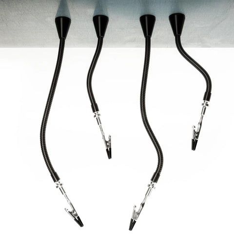 Helping Hands With Four Magnetic Gooseneck Arms, Adjustable And Flexible For Multi Configurations, Clamps Secure To Base