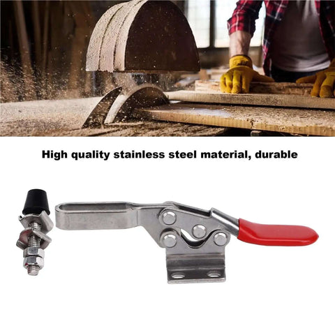 Stainless Steel Toggle Clamp With Quick Release Horizontal Welding Tool Self Locking Mechanism Delivers Rock Solid Grip