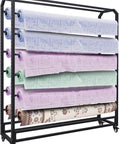 Built Tough Steel Roll Storage Cart Keeps Fabric Leather Wallpaper Window Film And Vinyl Rolls Squared Away With Easy Rolling Wheels.