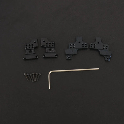 SCX24 Adjustable Shock Tower Mount Kit Four Pack With Multi Position Brackets For Axial SCX24 Crawler Upgrades 1/24 Scale