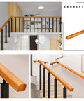Top Tier Adjustable Handrail Kit For Outdoor Steps Built Tough With Solid Wood And Heavy Duty Iron Posts No Sweat Weather Sealing Keeps Your Front Porch Safe And Sturdy Always. Adjustable handrail on stairs.