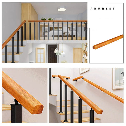 Top Tier Adjustable Handrail Kit For Outdoor Steps Built Tough With Solid Wood And Heavy Duty Iron Posts No Sweat Weather Sealing Keeps Your Front Porch Safe And Sturdy Always. Adjustable handrail on stairs.