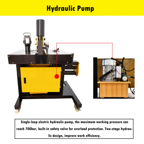 Hydraulic pump for Beast Mode Heavy Duty 4 In 1 Electric Hydraulic Busbar Processing Machine 35 Ton Cutting 110V Power