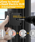 Installation process for the Heavy Duty Door Reinforcement Lock For Inward Swinging Doors Withstand 800 Lbs 8 Screws For Solid Mount Pin Tumbler
