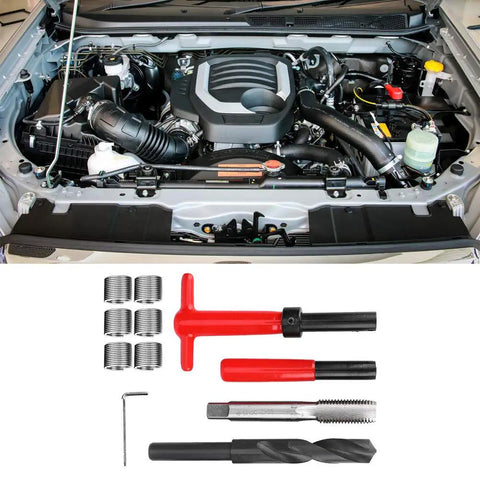 Premium M16x2 Thread Repair Kit Stainless Steel 11 Pcs For Fixing Damaged Threads In Aluminum Auto Parts DIY Ready