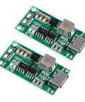 Plug And Play Duo Pack Of Solid Type C Bms Boards Offering 3s 4a Charge Rates With Integrated Step Up Boost Circuits, modules shown.