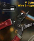 2 Pack V Cutter Cable Stripper Knife Attachment For NM And NMSC Wires, Stainless Steel Wire Cutter Tool with black attachment