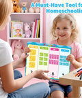 Child using Hands On Wooden Magnetic Place Value Blocks For Kids With Regrouping Base Ten Chips at home