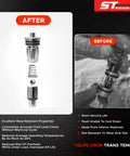 Comparison of 6L80 6L90 8L80 8L90 10L90 Transmission Thermostat Bypass Valve Kit before and after installation