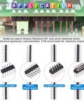 DIY Ready 190 Pcs 2.54mm Pin Header Kit With Long And Short Needle Headers For Arduino Prototyping application display