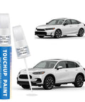 Honda NH 883P Exact Color Match Touch Up Paint Pen for rock chips, door scratches, and paint nicks shown with Civic and CRV models