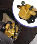 Go Kart Brake Master Cylinder Caliper Bolt On Kit With 69 Inch Hydraulic Hose installed on Coleman KT196 GK200 196cc 6.5HP