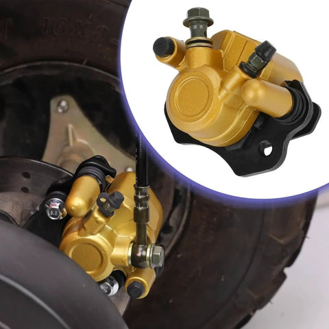 Go Kart Brake Master Cylinder Caliper Bolt On Kit With 69 Inch Hydraulic Hose installed on Coleman KT196 GK200 196cc 6.5HP