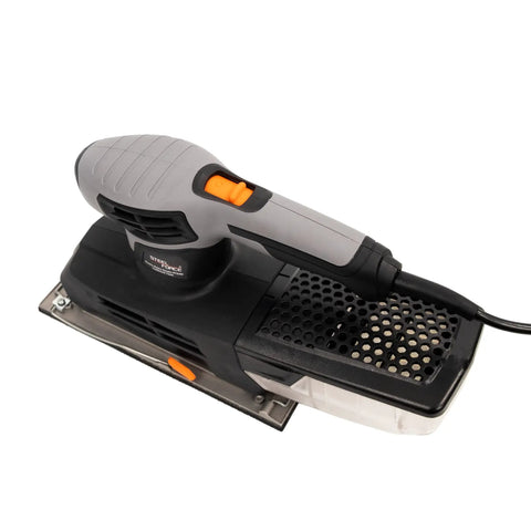 Heavy Duty Sheet Sander with 9x4.5 Inch Base, 2.5 Amp Motor, 6000-12000 OPM, Six Stage Variable Speed Dial for Wood Finishing