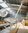 Inclined Screw Conveyor Feeder For Powders And Granules, 441 To 661 Lb Per Hour Capacity, Stainless Steel Construction, 1100W 220V