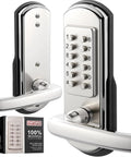 Keypad Door Lock With Keyless Entry Mechanical Combination Code Lock With Lever Handle Right Handed Stainless Steel 304 Door Lock Not A Deadbolt Easy Install Durable Security For Residential Doors