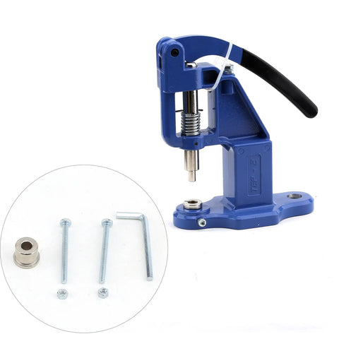 Beefy Heavy Duty Hand Press Tool For Setting Rivets Eyelets Snaps And Buttons Plus Hole Puncher Portable Durable Crafting Machine