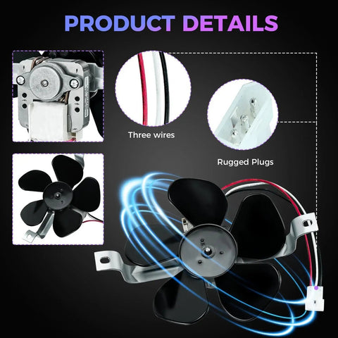 2 Speed Range Hood Motor Assembly Replacement Part With Easy Install Bracket And C Frame Fan Blade For Nu Tone 40000 42000 Series