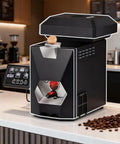 Dope Hot Air Coffee Bean Roaster Machine Serving Up Straight Fire Flavors With Rock Solid Auto Profiles 200g Compact Build with user interface.