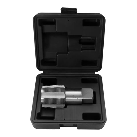 1-1/2 Inch NPT Pipe Tap Set With Pro Grade Carbon Steel Threading Tools And Heavy Duty Storage Case For Industrial Plumbing Auto Repair DIY Projects