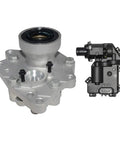 Chevy 4WD Front Differential Axle Actuator Disconnect Housing Replacement For Trailblazer Envoy Bravada Ascender 9-7x 2002 2009 Intermediate Shaft Bearing Assembly Upgrade Easy Install, silver and black unit