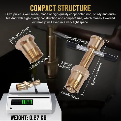 Olive Puller That Does Not Damage Your Pipe Easy To Use Ferrule Removal Tool With Corrosion Resistant Build Keeps Copper And Brass Lines Safe