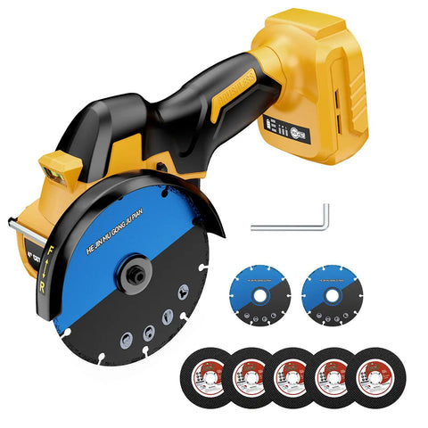 Cordless Cut Off Tool For DeWalt 20V Max 4 Inch Brushless Cutter With 18000 RPM 3 Variable Speeds Tool Only Includes 7 Blades