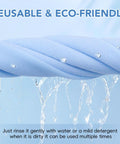Blue Zeefpod microfiber cleaning cloth for glasses and screens, 6x7 inches.