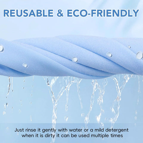 Blue Zeefpod microfiber cleaning cloth for glasses and screens, 6x7 inches.