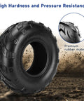 Tubeless 145/70-6 Mini Bike Tire With Repair Kit For Go Karts And ATVs, premium rubber material on dirt background