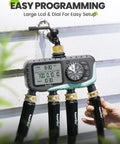 4 Zone Easy Sprinkler Timer For Garden Hose And Soaker Hoses With Rain Delay Manual And Automatic Watering Digital System