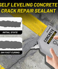 All Season Concrete Crack Filler for Driveways Walkways and Patios DIY Friendly Patch Up Waterproof Repair Sealant application