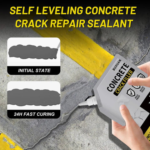 All Season Concrete Crack Filler for Driveways Walkways and Patios DIY Friendly Patch Up Waterproof Repair Sealant application
