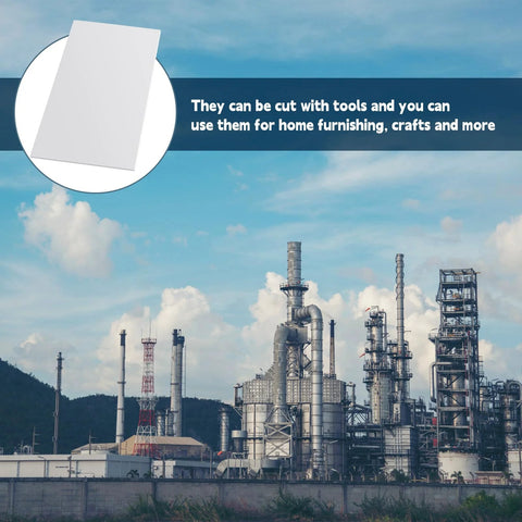 Front view of white HDPE sheet, 1/2 in thick, 24 in × 48 in, for CNC machining
