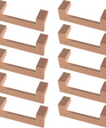 Mirrored Cabinet Handles 10 Pack Center To Center 3 Inch Brushed Copper Kitchen Drawer Pulls For Cabinets And Furniture Dresser Hardware Update Your Kitchen Or Bath Vanities With Durable Modern Styled Handles