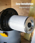 Heavy Duty Cartridge Filter Assembly For Industrial Vacuum Cleaners Fits VK811PH VK1011SIWTH VKHF001 Models Installed