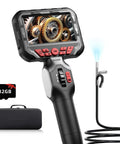 Articulating Borescope Camera With Light For Automotive And Industrial Inspection, 210 Degree Two-Way Probe, 5.3ft Cable