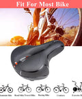 Super Comfy Wide Bike Seat For Women And Men With Memory Foam Cushion Anti Shock Padding Dual Shock Absorption
