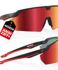 Z87 Safety Glasses With Anti Scratch Lenses, 100 Percent UV Protection, High Contrast Tint For Clearer Vision On The Job visible from side and front