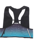 Back view of Night Running Vest With High Visibility Reflective Strips, Breathable Polyester Hydration Gear; focus on materials and design.