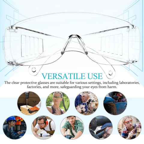 Killer Safety Glasses With Side Shields For Labs Shops And Daily Grinding Lightweight Wraparound Eye Protection Impact Resistant Clear Lenses