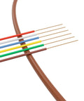 18 Gauge 6 Conductor Thermostat Wire 150 Feet Brown Low Voltage Cable For HVAC Furnaces Video Doorbells Alarms Lighting