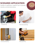Heavy Duty VOSAREA Bench Grinder Buffing Wheel With Nonwoven Abrasive Cloth for polishing cars, decor, furniture, and metal.