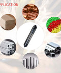 Double-ended solid carbide end mill, 1/2 in dia, 3 in length, 4-flute, 90° chamfer, AlTiN coated