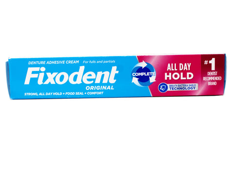 Denture Adhesive Cream Mint 2.4 Oz Four Pack For All Day Comfort With Soothing Mint Flavor Strong Hold And Secure Seal Box