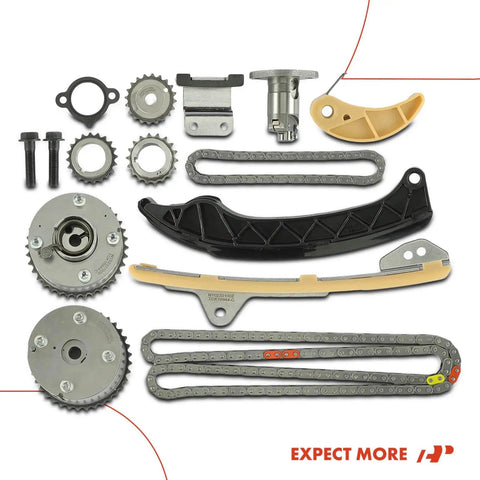 12 Piece Engine Timing Chain Kit With Sprocket Tensioner And Guide For Toyota Corolla 2009 2019 Matrix 2009 2014