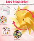 Mini Swivel Base Bearings 100 Pcs For DIY Projects, Rotating Craft Bearings For Windmill Dolls, Hair Clips And Jewelry Making, Ball Bearings For Pro Grade Handmade Art Creations And Craft Projects, used in windmill craft